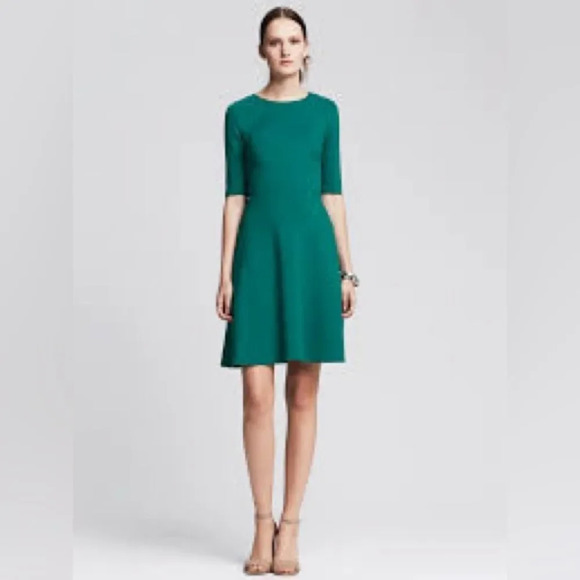 Banana Republic Dresses & Skirts - BANANA REPUBLIC Ponte Cut Out‎ Dress in Cosmic Teal